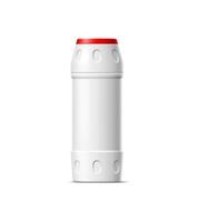 Cleanser container, detergent realistic mockup vector