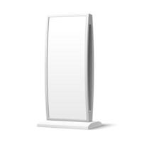 Pos billboard stand display mockup, vertical board vector