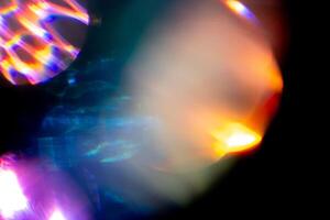 Multicolored highlights. for overlay to create a festive, vibrant effect photo