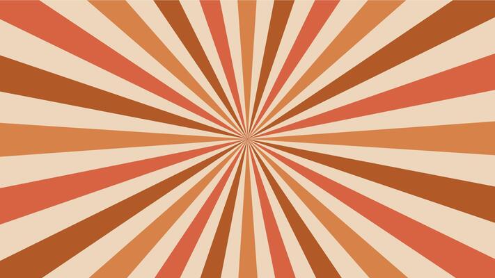 Retro carnival rays background, sunburst beams