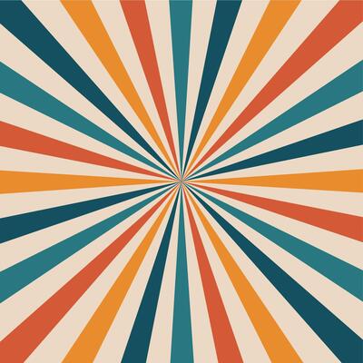 Carnival or circus retro rays background, layout