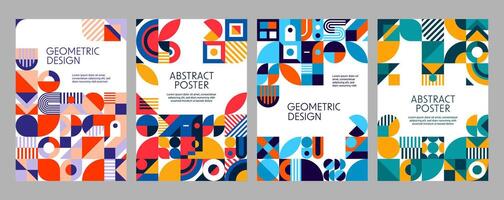 Modern geometric business abstract background vector