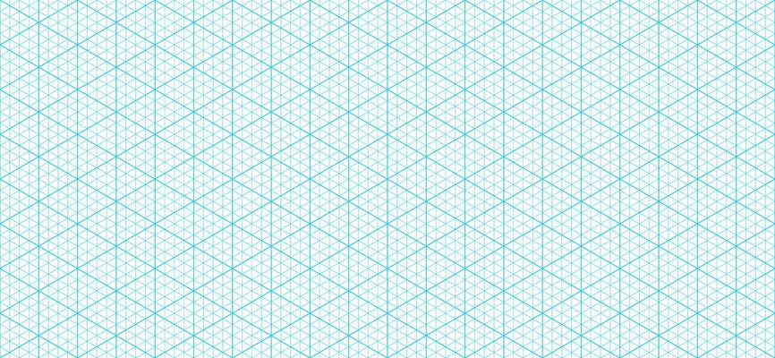 Isometric triangular paper grid pattern background