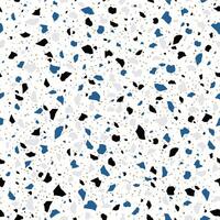 Terrazzo mosaic tile pattern, marble floor texture vector