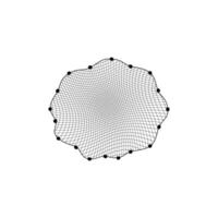 Fish net, isolated fishnet is a web-like tool vector