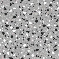 Grey terrazzo mosaic tile pattern, marble texture vector