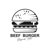 Burger Logo, Bread logo design, Meat And Vegetable, Fast Food Design, Burger Shop And Product Brand Icon Illustration vector