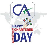 Happy Chartered Accountant Day vector