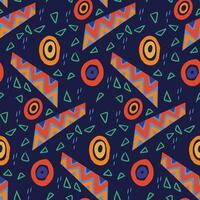 Geometrical abstract seamless pattern in vibrant vector