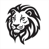 Lion single Line Icon Design outline vector