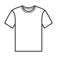 t-shirt single Line Icon Design outline. vector