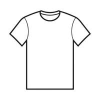 t-shirt single Line Icon Design outline. vector