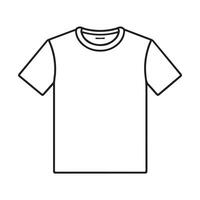 t-shirt single Line Icon Design outline. vector
