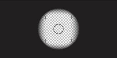 camera, binocular and camera roll viewfinder overlay. Camera and binocular frame template. Black lines on background. vector