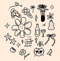 doodles shape desiggn for templates. vector