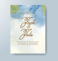 Watercolor Minimal Card. Classic Design Cards. Wedding Abstract Background Invitation Art Template. Set of Creative Illustrations for Brochure, Cover Design. Minimalistic Watercolor Artwork. vector