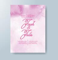 Watercolor Minimal Card. Classic Design Cards. Wedding Abstract Background Invitation. Art Template. Set of Creative Illustrations for Brochure, Cover Design. Minimalistic Watercolor Artwork. vector