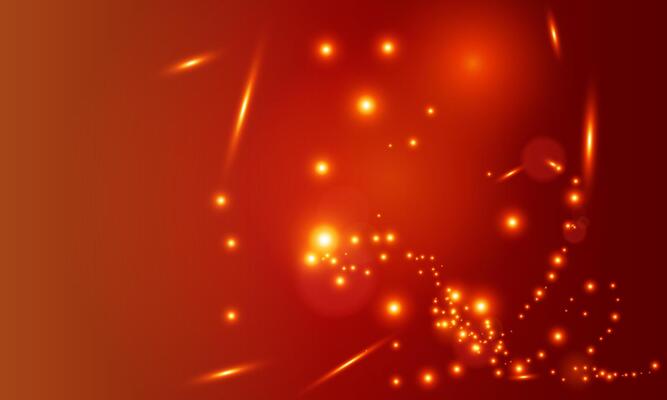 Blurred bokeh light on dark red background.