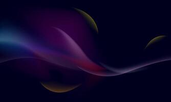 abstract of light blue colors tone on the dark. colorful smooth line. vector