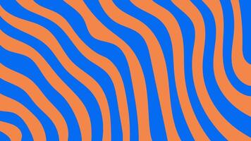 Orange Blue Abstract Wavy Background with Bending Texture vector