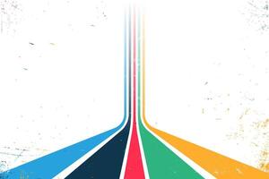 Colorful lines rising upwards are suitable for sporting events, running, marathons, racing, olympics. Abstract grunge background vector