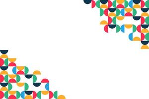 Geometric abstract pattern of colorful half circle shape. Olympic games background. Copy space background for text vector