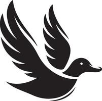 Wild duck icon isolated on white background. Design elements for logo, label, emblem, sign. illustration vector