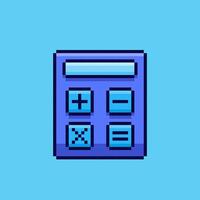 Pixel art calculator game asset design vector