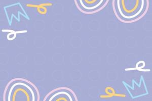 Cute abstract baby shower flat design illustration element background vector
