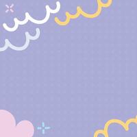 Cute abstract baby shower flat design illustration element background vector