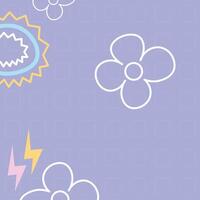 Cute abstract baby shower flat design illustration element background vector