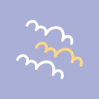Cute abstract baby shower flat design illustration element vector