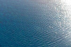 surface of blue swimming pool,background of water in swimming pool. photo