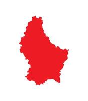 Map of Luxembourg. Luxembourg Map on white background. vector