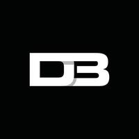Modern Initial DB Geometric Business Icon Creative Design Template Logo vector