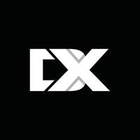 Monogram Initial DX Simple Icon Modern Business Creative Design Logo vector
