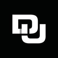 Monogram Initial DU Or UD Simple Business Icon Design Logo vector