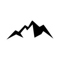 Abstract mountain logo design in flat design style vector
