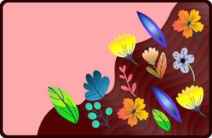 Slide or landing page layout with illustration of the concept of sustainability or environmental protection vector