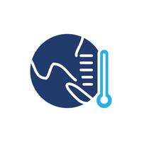 earth temperature colored icon design good for web and mobile app vector