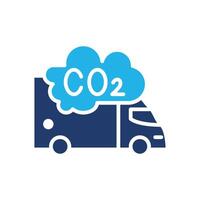 carbon dioxide colored icon design good for web and mobile app vector