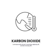 earth temperature thin outline icon design good for web and mobile app vector