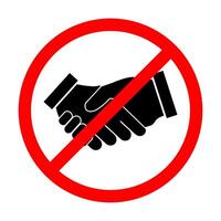 No Handshake icon . No dealing symbol. No collaboration sign for your web design, logo, infographic, UI. illustration vector