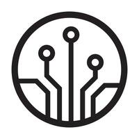 Circuit board, technology icon. For your web site design, logo, app, UI. illustration vector