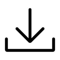 Download outline icon for graphic design, logo, web site, social media, mobile app, ui illustration vector