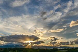 Patterns in the Sky,Low angle view of dramatic sky during sunset 1 photo