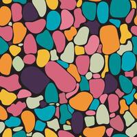Abstract geometric colorful hexagon shapes, stone seamless pattern. vector