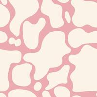 cow print seamless pattern rganic shapes repeat background vector