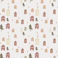 City pattern colorfil house silhouette cut tracery. seamless pattern Design for scrapbooking, business cards, background for craft vector