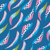 Abstract hand drawn seamless pattern with vibrant colors vector